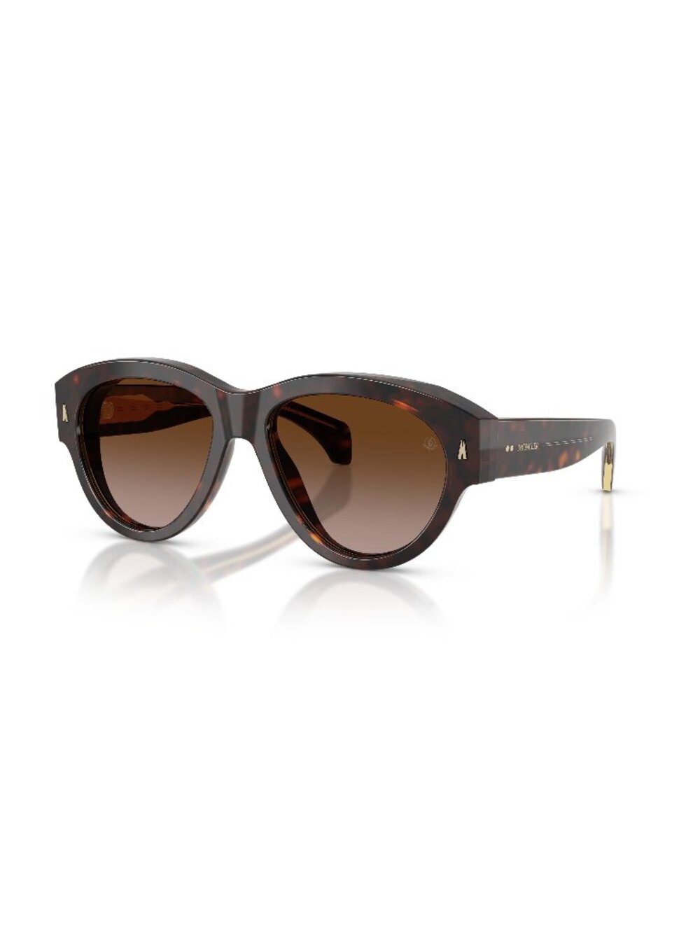 New Moncler Unisex Sunglasses Havana Brown Lens Acetate Frame ME6016U CHICANE 55